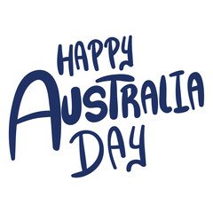 Wall Mural - australia day text