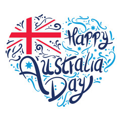 Wall Mural - australia day lettering