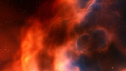nebula gas cloud in deep outer space
