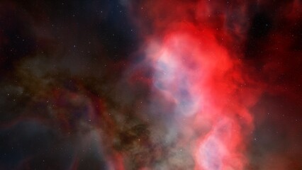 nebula gas cloud in deep outer space
