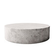 Cement texture round podium for product placement isolated background