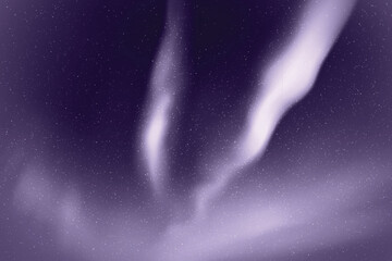 Poster - Northern lights, aurora borealis. Monochrome violet space background