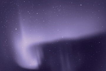 Poster - Northern lights, aurora borealis. Monochrome blue space background.