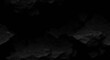 Black abstract background. Dark rock texture. Black stone background with copy space for design. Web banner. Wide. Panoramic. generative AI