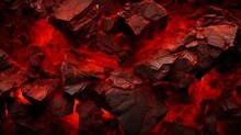 Close Up Of Red Rocks Texture Background AI Generated