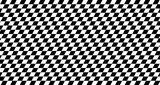 Fototapeta  - Black and white checker banner pattern, inclined race flag background, checkered flag, car racing sport, checkerboard, mosaic floor tile, grid with geometric square shape – vector