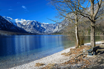 Canvas Print - lake Bohinjsko, Triglav National Park, Slovenia