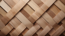 Seamless Square Grid Wood Lattice Texture Isolated On Transparent Background Created With Generative Ai