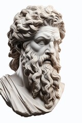 Aufkleber - A statue of a man with a beard. Perfect for adding a touch of elegance and sophistication to any space