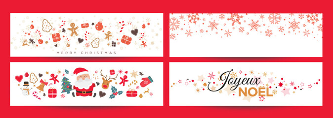 Wall Mural - Christmas Snowflake Background
