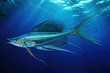 Spearfish illustration underwater in the ocean
