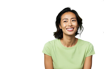 Wall Mural - Close up of a happy chinese woman