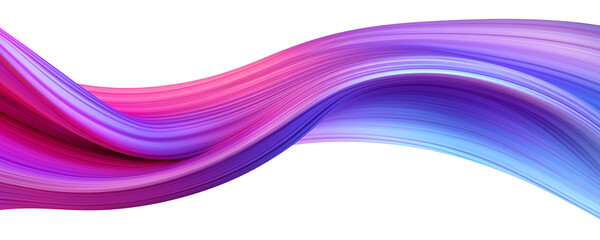 Poster - futuristic colorful flowing shape, 3d render. generative ai