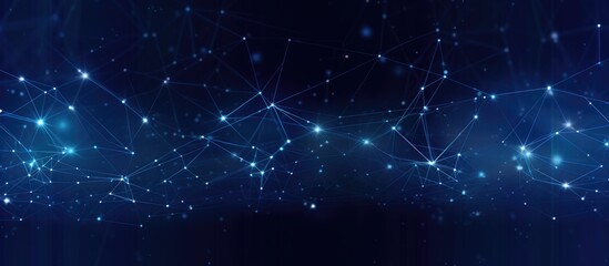 Fototapete - Abstract background of high tech lines in blue