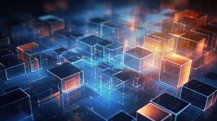 Modern IT Technology in Abstract Form Background