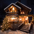 Traditional house in winter mood