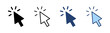 Click icon vector. pointer arrow sign and symbol. cursor icon