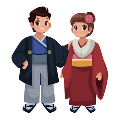 Wall Mural - coming of age day characters japan