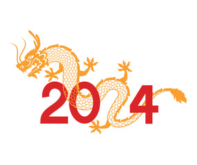 Poster - dragon 2024 greeting new year