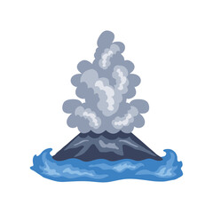 Wall Mural - volcano smoke active