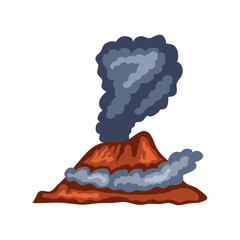 Wall Mural - volcanic eruption danger zone