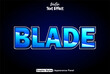 © Eric_studioart - blade text effect with blue graphic style and editable.