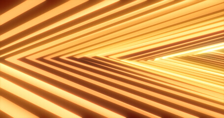 Poster - Abstract energy glowing yellow lines triangles background