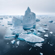 ice iceberg arctic blue sea melting nature water snow cold glacier landscape sky travel greenland