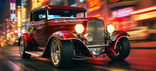 Vintage Muscle Car, AI Generated