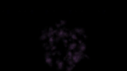 Canvas Print - 3d abstract. realistic 4kanimation firework colorful. 30fps