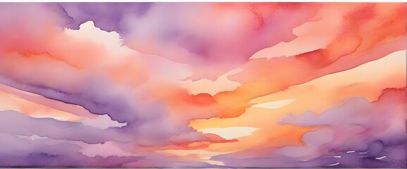 Wall Mural - Sunset clouds in the sky