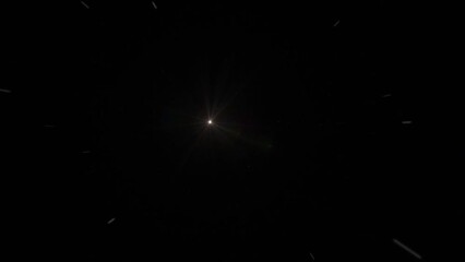 Wall Mural - beautiful zoom out from the earth through the stars to the magic ball at the end. flying away from t