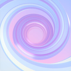 Poster - A spiral pattern with a combination of blue, pink and purple colors. 3d rendering digital illustration