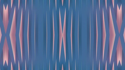 Poster - 3d rendering loop animation of patterns of pink stripes on dark blue background