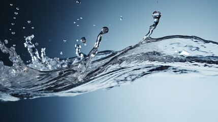 Wall Mural - water splash isolated