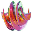 3D illustration of spiral shape