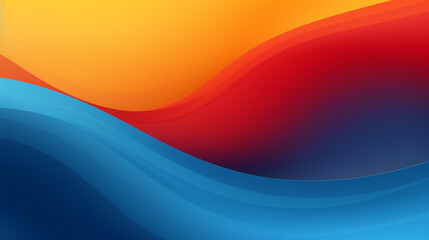 yellow blue and red color wave background. cover header wallpaper design