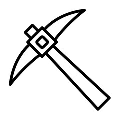 Canvas Print - Pickaxe Icon