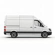 © Sajida - White van Isolated on White Background