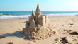 summer sand castle on the beach 03