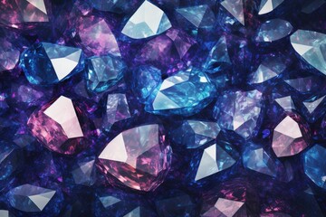 Wall Mural - Abstract gemstone texture pattern background