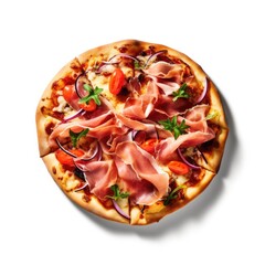 Wall Mural - Prosciutto Pizza with Ham