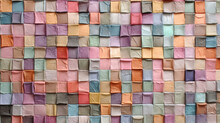 Seamless Background Pattern With Squares.ainbow Of Colorful Blocks Abstract Background. Square Paint Surface