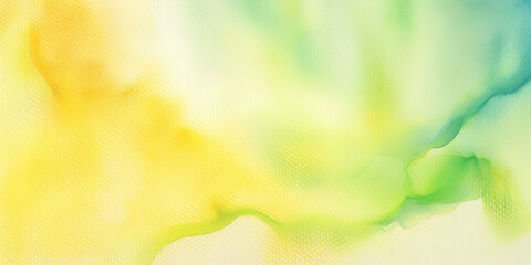 Wall Mural - Abstract watercolor background with yellow and green color, Generative AI