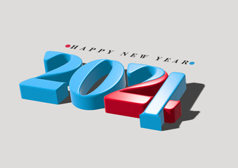 Poster - 2024 Happy New Year Lettering Typographical Illustration Design.