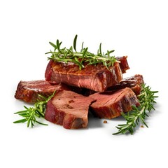 Wall Mural - Roasted Meat Slices w Salt