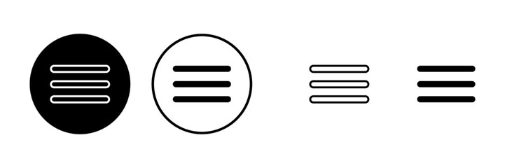 Menu Icons set. web menu icon