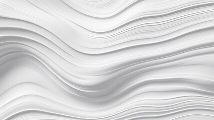 Wall Mural - white background with wavy pattern, generative ai