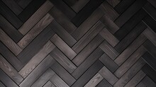 Black Oak Wooden Floor Background. Herringbone Pattern Parquet Backdrop. - Pale Natural Hardwood Texture