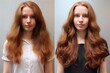 Hair Treatment Transformation From Before To After